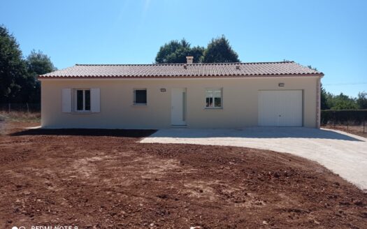 Maison neuve T4 hors lotissement avec terrain – 95m²