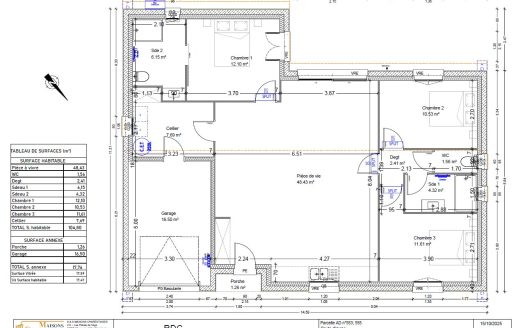 Maison neuve 104m² avec terrain