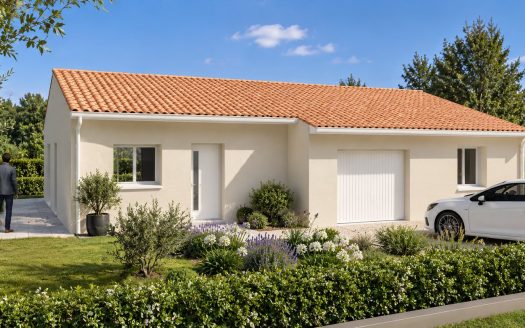 Maison neuve en cours de construction